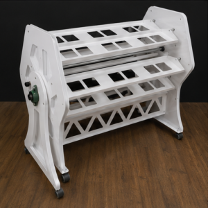 Angled view of Metal PastelOrbit without foam trays